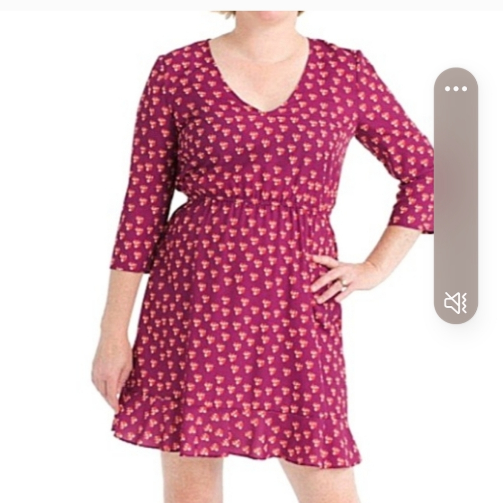 Hutch  Fox Print Fit and Flare Dress 2X modcloth